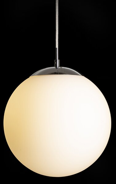 Rendl függeszték luna 25 opálüveg króm r13746