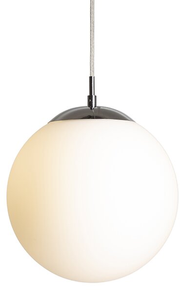 Rendl függeszték luna 25 opálüveg króm r13746