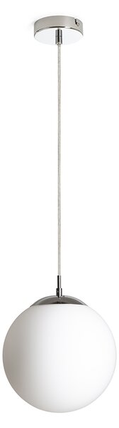 Rendl függeszték luna 25 opálüveg króm r13746