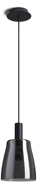 Rendl függeszték bellini m led fekete füstüveg r13652
