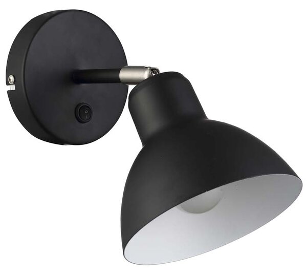 Rendl fali lámpa baroque fekete króm r12986