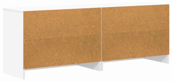 VidaXL Ágyat tartó szekrény 2 db Fehér 66 x 33 x 48 cm Szerelt Fa