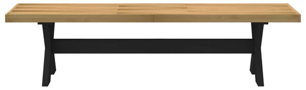 VidaXL Étkező pad NOAIN 160 x 41 x 45 cm Tömör fenyő Természetes