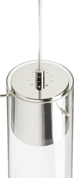 Rendl függeszték garnish átlátszó üveg króm r11756