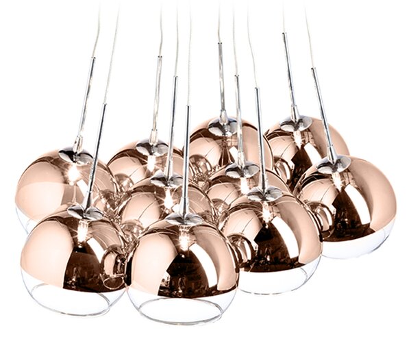 Rendl függeszték astral réz üveg átlátszó üveg r11706