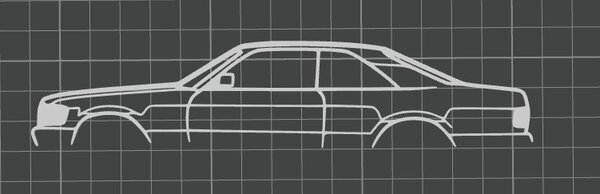 Mercedes 500SL faldekoráció
