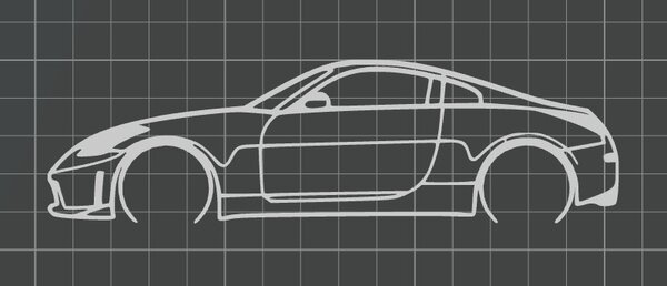 Nissan 350Z faldekoráció