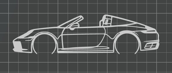 Porsche 911 Targa 2022 faldekoráció