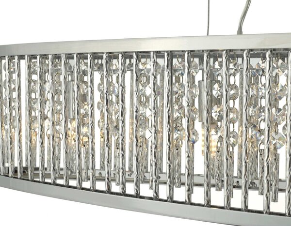 Dar lighting modern függeszték nantes csiszolt króm darnan6268