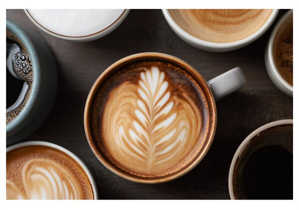 Kép kávéművészet lattéval