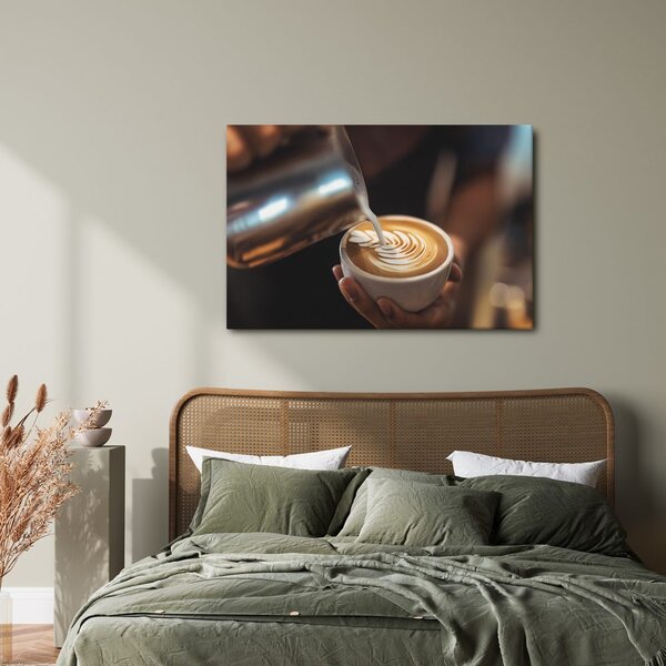 Kép latte art csészében