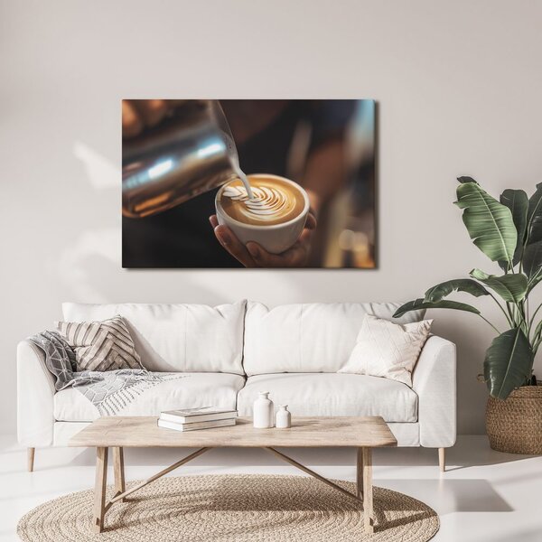 Kép latte art csészében