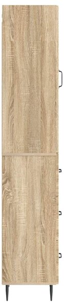 VidaXL Szekrény szett 2 db 33 x 34,5 x 90 cm Szerelt Fa Sonoma Tölgy