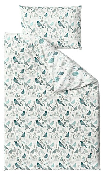 Polipamut ágyneműhuzat LEAFBIRD POLY fehér-zöld Ágyneműhuzat mérete: 70 x 90 cm | 140 x 200 cm
