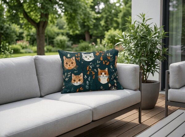 Polipamut párnahuzat CATTAMI POLY 50x70 cm, sötétzöld