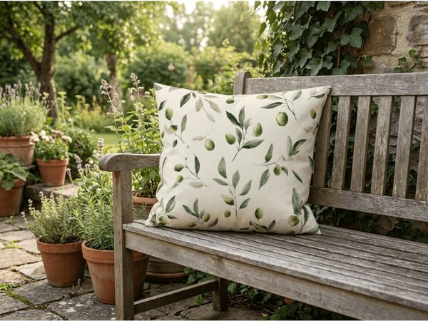 Pamut párnahuzat OLIVE 45x45 cm, zöld