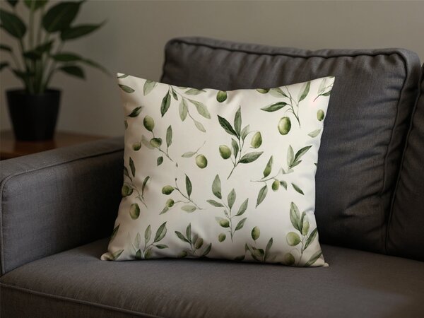 Pamut párnahuzat OLIVE 45x45 cm, zöld