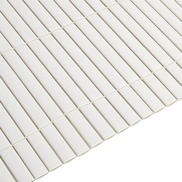 VidaXL kétoldalas fehér PVC kerti kerítés 1,8 x 3 m