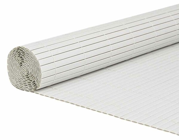 VidaXL kétoldalas fehér PVC kerti kerítés 1,8 x 3 m