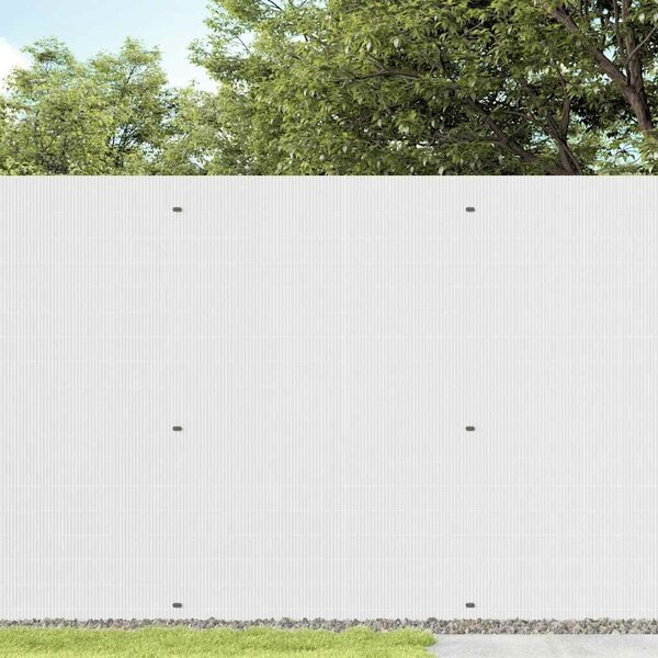 VidaXL kétoldalas fehér PVC kerti kerítés 1,8 x 3 m