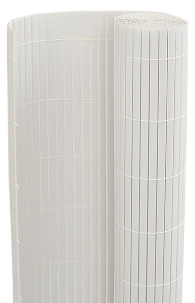 VidaXL kétoldalas fehér PVC kerti kerítés 1,8 x 3 m