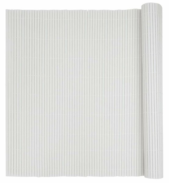 VidaXL kétoldalas fehér PVC kerti kerítés 1,8 x 3 m