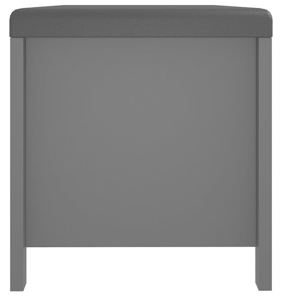 VidaXL szürke tárolódoboz párnával 105 x 40 x 45 cm