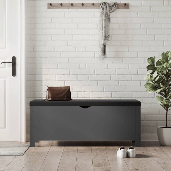 VidaXL szürke tárolódoboz párnával 105 x 40 x 45 cm