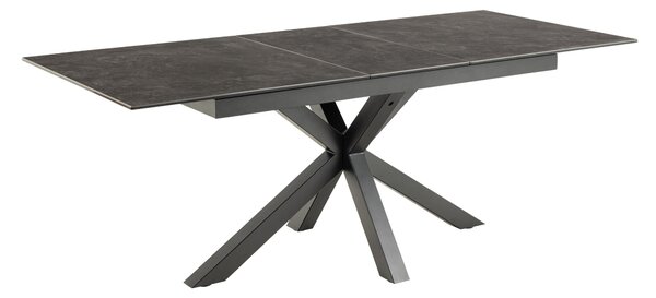 Asztal Norsica 676, 76x90cm, Fekete
