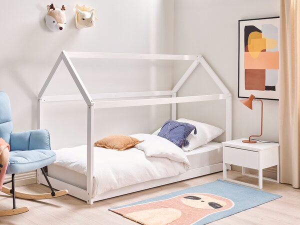 Gyerekágy Ház Fenyő TOSSE 90 x 200 cm Fehér
