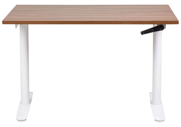 Manuálisan állítható asztal DESTINAS Barna/fehér 120 cm 72 cm