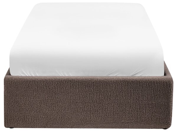 Ágyneműtartós ágy fejtámla nélkül DINAN Buklé Tópszín 90 x 200 cm