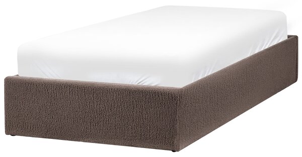 Ágyneműtartós ágy fejtámla nélkül DINAN Buklé Tópszín 90 x 200 cm