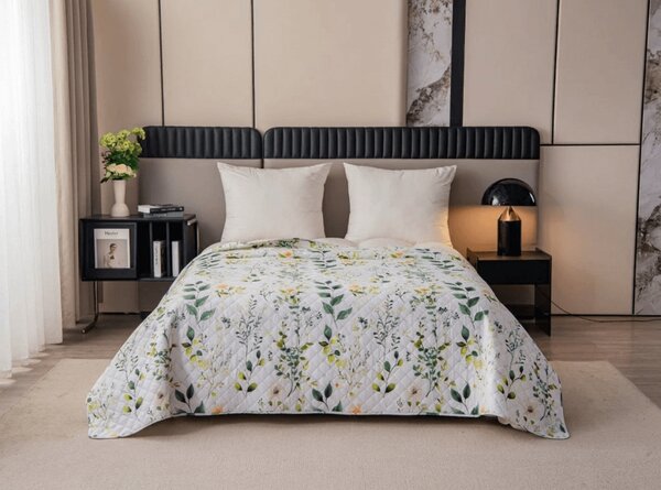 Ágytakaró FLORAMA fehér Méret: 170 x 210 cm