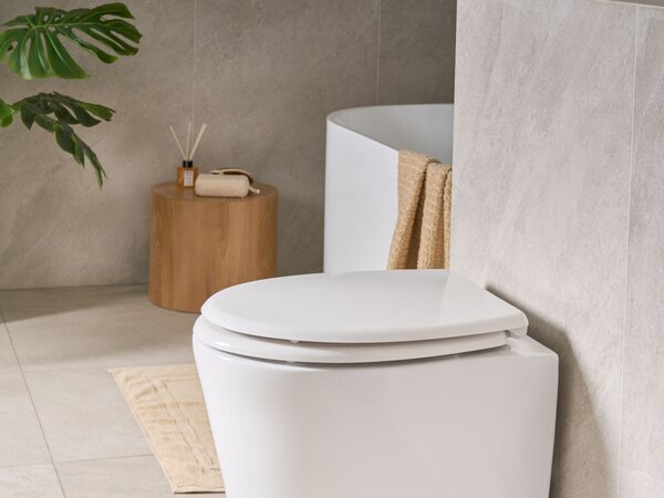 WC ülőke FAGNANO Lassú záródású 2 az 1-ben Duroplast Fehér