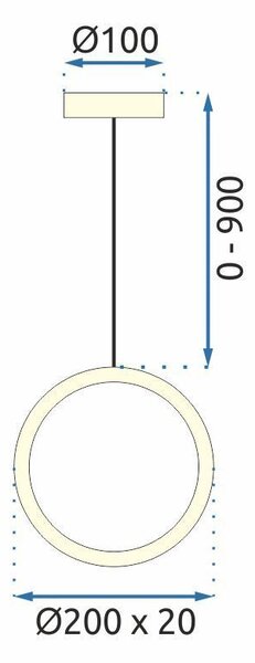 LED függőlámpa G112-CP Gold