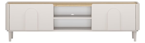 Amilio RTV szekrény 170 cm - kasmír / olajozott tölgy / kasmír fogantyú