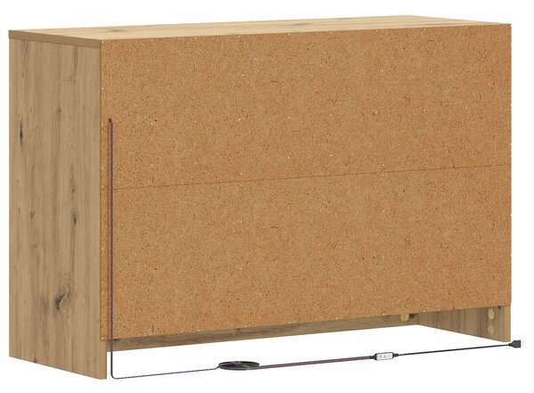 VidaXL TV szekrény 91 x 34 x 61 cm Kézműves Tölgy Szerelt Fa