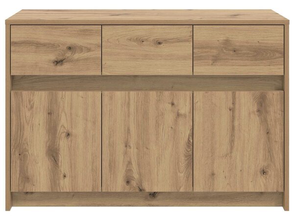 VidaXL TV szekrény 91 x 34 x 61 cm Kézműves Tölgy Szerelt Fa