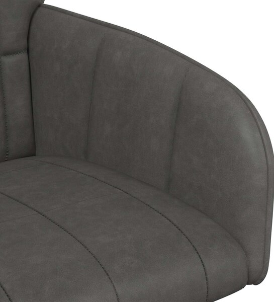 VidaXL Étkező Székek 4 db Műbőr Fekete 57 x 50 x 85 cm