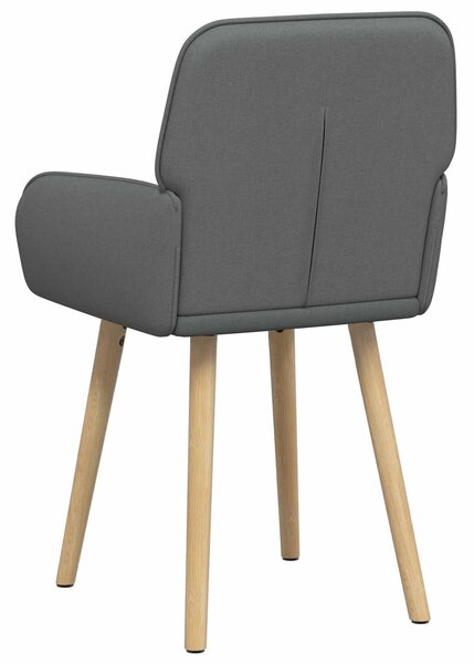 VidaXL Étkező Székek 4 db Szövet Sötétszürke 56,5 x 50 x 87,5 cm