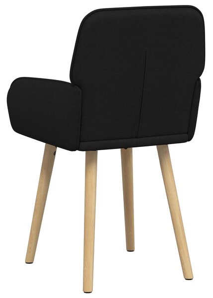 VidaXL Étkező Székek 2 db Szövet Fekete 56,5 x 50 x 87,5 cm