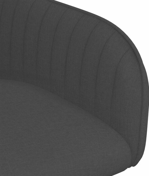 VidaXL Étkező Székek 2 db Szövet Fekete 56,5 x 50 x 87,5 cm