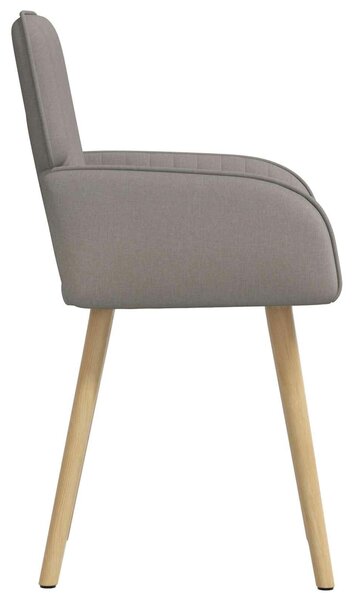 VidaXL Étkező Székek 4 db Szövet Tópszínű 56,5 x 50 x 87,5 cm