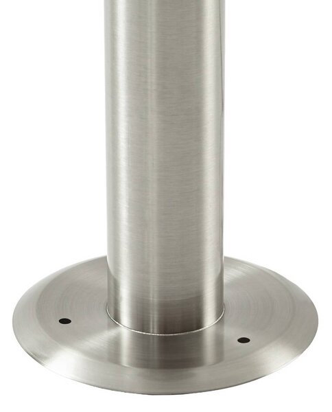 Lindby Vedran talapzati lámpa, 45 cm, rozsdamentes acél, érzékelővel, dimmelhető, Alu / szürke / cink, Rozsdamentes acél, Modern