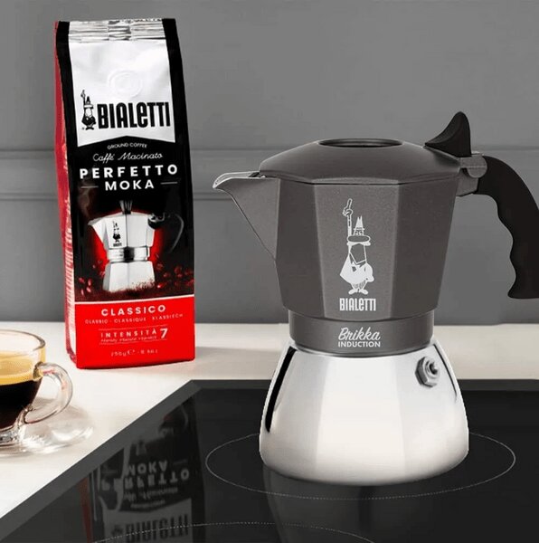 Bialetti 7317 Brikka Indukciós kotyogós kávéfőző, 4 adagos
