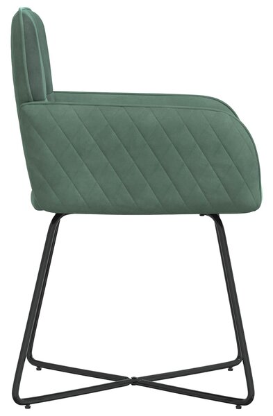 VidaXL Étkező Székek 4 db Bársony Tengeri Zöld 59 x 56,5 x 86 cm