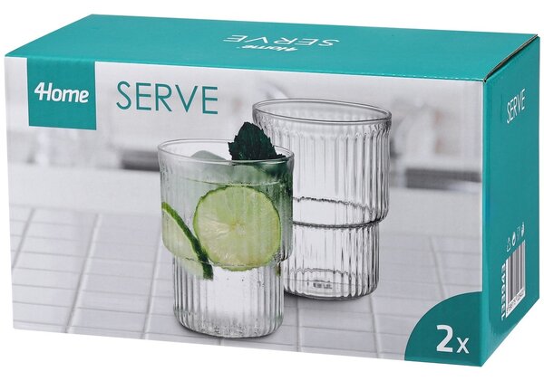 4Home Serve pohárkészlet, 350 ml, 2 db