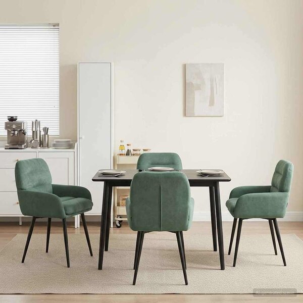 VidaXL Étkező Székek 4 db Bársony Tengeri Zöld 59 x 59,5 x 90 cm
