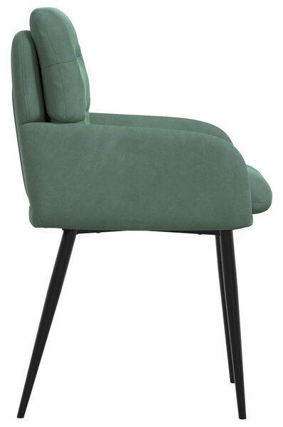 VidaXL Étkező Székek 2 db Bársony Tengeri Zöld 59 x 59,5 x 90 cm